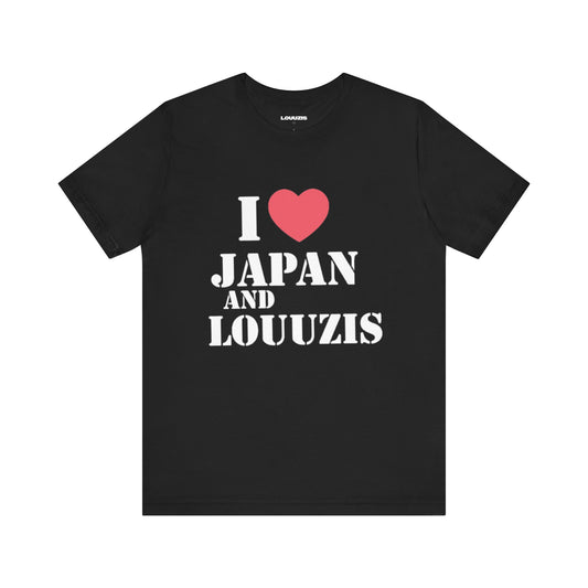 I LOVE JAPAN AND LOUUZIS BLACK TEE